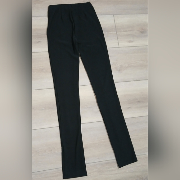 🛍 Adika Luxe Front-Slit Pants Black Sz: XS NWT - Picture 2 of 9